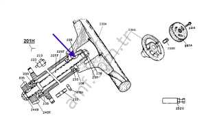 Key_235 Çarpışan Araba, Büyük Boy, Direksiyon Mil Kaması