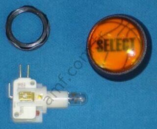 Nba Basketball Md Select Button Round Org._NB2004 Ice Basketball, Seçme Butonu, Turuncu