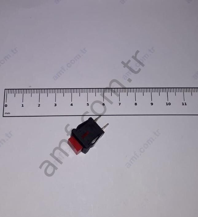 Tecway Submarine Small Red Square Mini Button Mini Kiddie Submarine, Buton Kırmızı Mini Kare