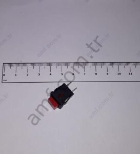 Tecway Submarine Small Red Square Mini Button Mini Kiddie Submarine, Buton Kırmızı Mini Kare