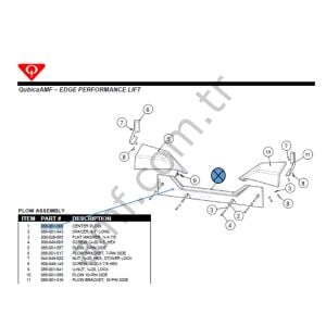 Center Plow_088001508BX Edge Kazan, Distribütör Ön Pvc, Merkez