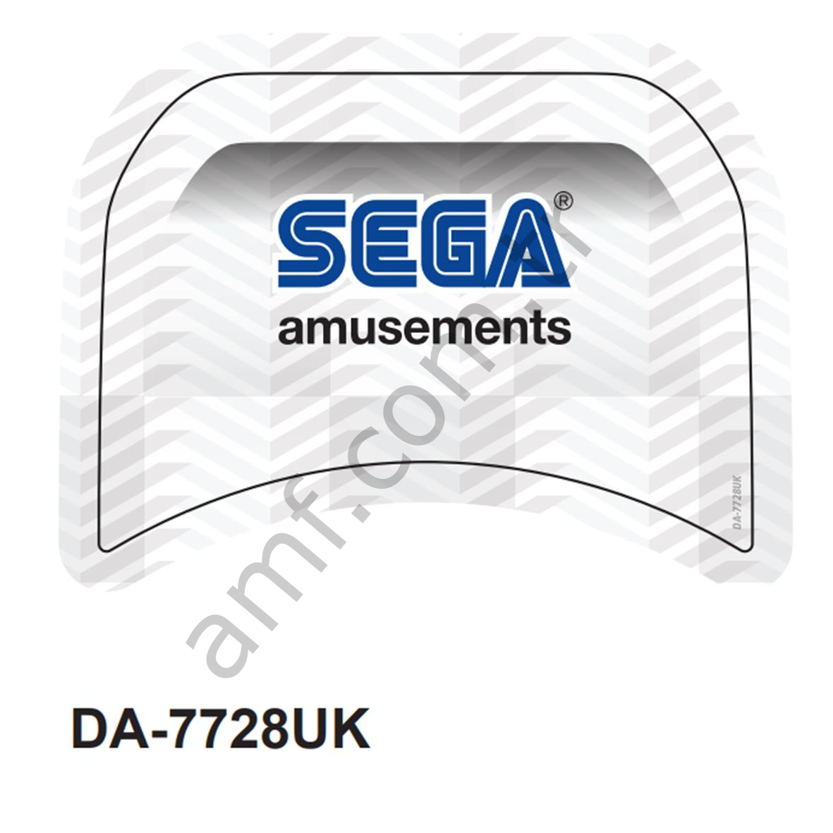 Sega Sticker For Seat_DA-7728UK Daytona, Koltuk Arkası Sega Baskılı Yapışkanlı Folyosu