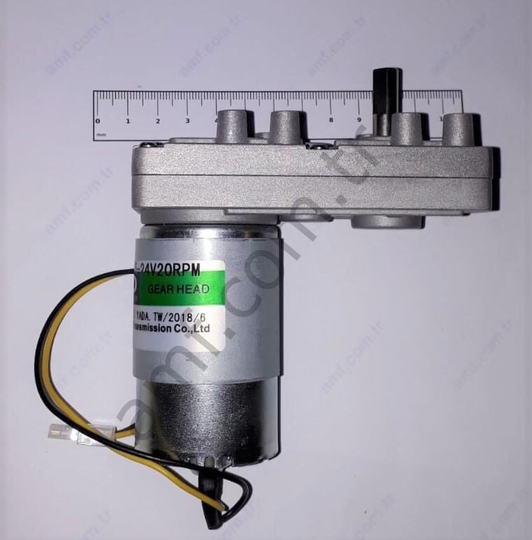 Tecway, Shaking Motor 24Volt 20Rpm Captain Jack,, Redüktörlü Motor, 24 Volt 20 Rpm