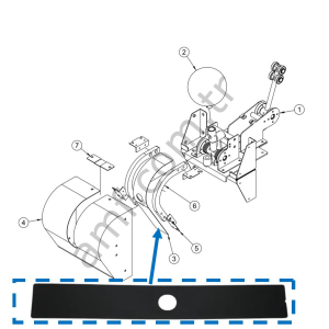 Cover Pusher Pe_MCBD0ACR015 Power Roll, Top Gönderme Mekanizması Korucu Pvc