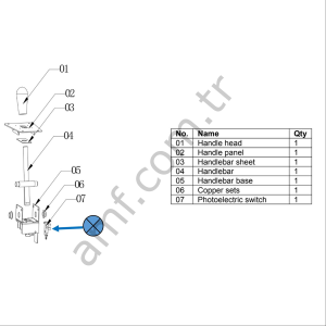 Happy Bus, HandleF Type  Photo Electric Switch_ Happy Bus, Vites sensörü, SHINKOH_KI3051