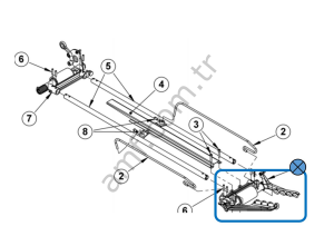 Distributor, Front Casting Assy Carriage_070006832 Distribütör, Labut Aktarma Çenesi Seti