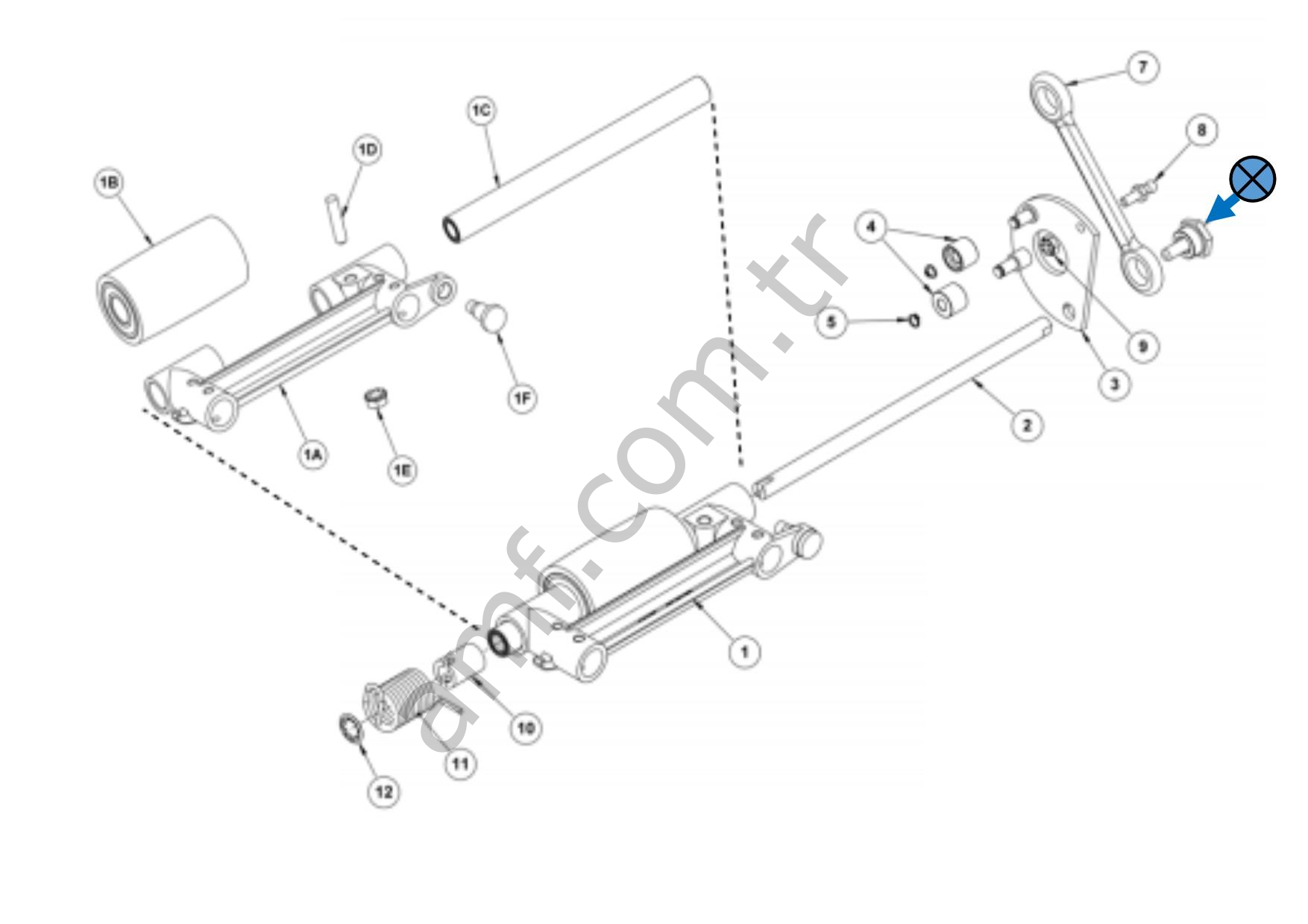 Distributor, Special Nut&Set Screw Assm_070006835 Distribütör, Kol Mekanizması Özel Somun Seti