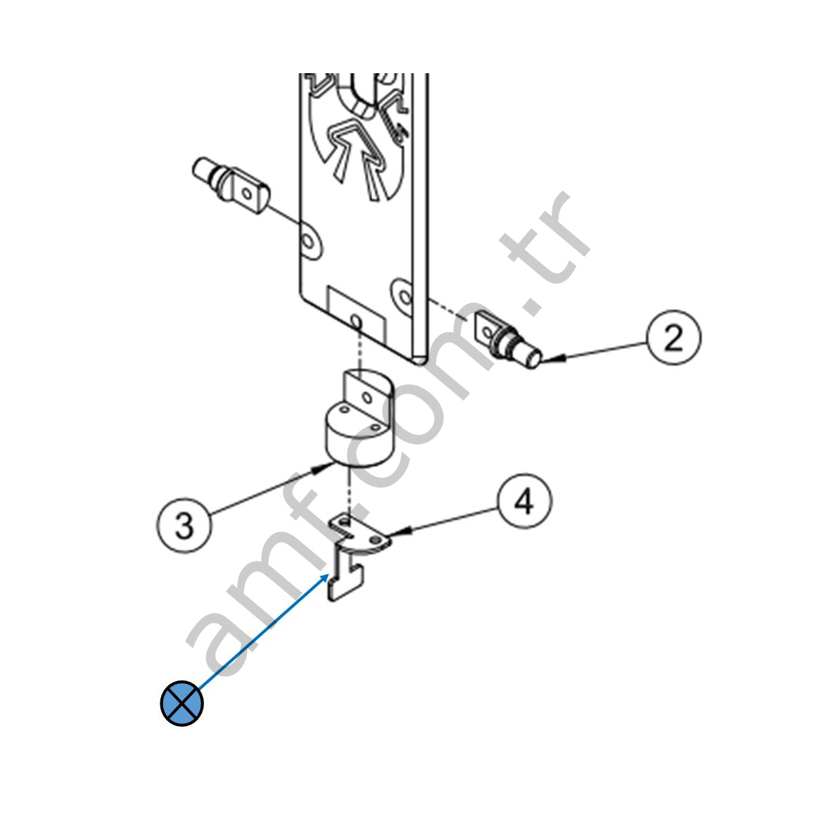 Ball Barrier Sensor Check Bracket_MCBD0MET038 Power Roll, Sensor Dili