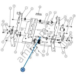 Spacer Belt Assembly Latch(54SHM009)_087SCM006 Ticket Station, Aralayıcı
