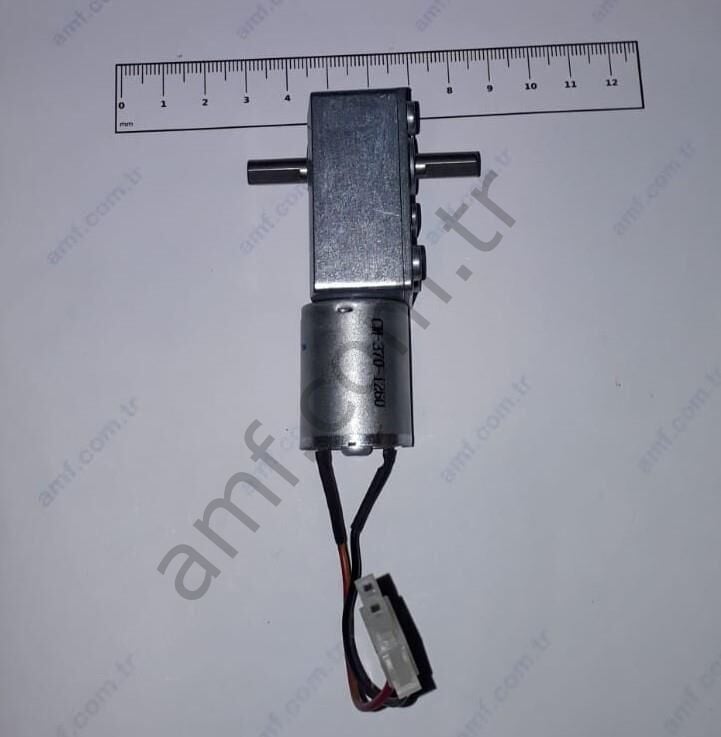 Dual Output Shaft Gear&Motor12Volt 10Rpm Polihelicopter, Çift Yönlü Redüktörlü Motor 12 Volt 10 Rpm