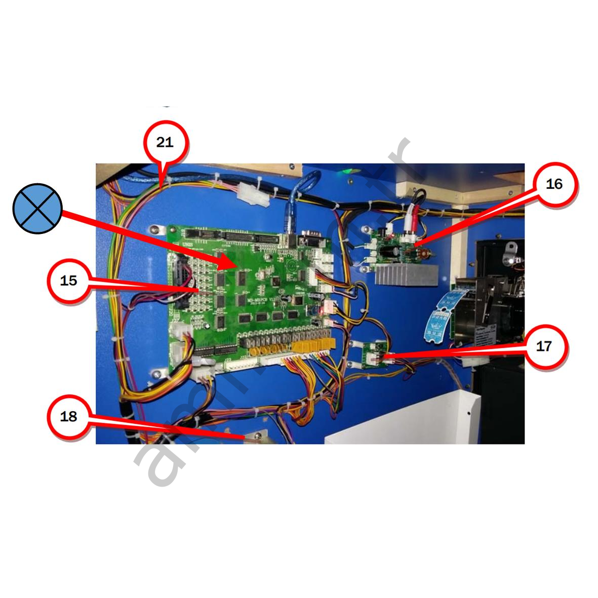 Ski Racer M3 Mainboard_S132-424-000/297913000 Ski Racer Anakartı, M3-MB.PCB V1.1