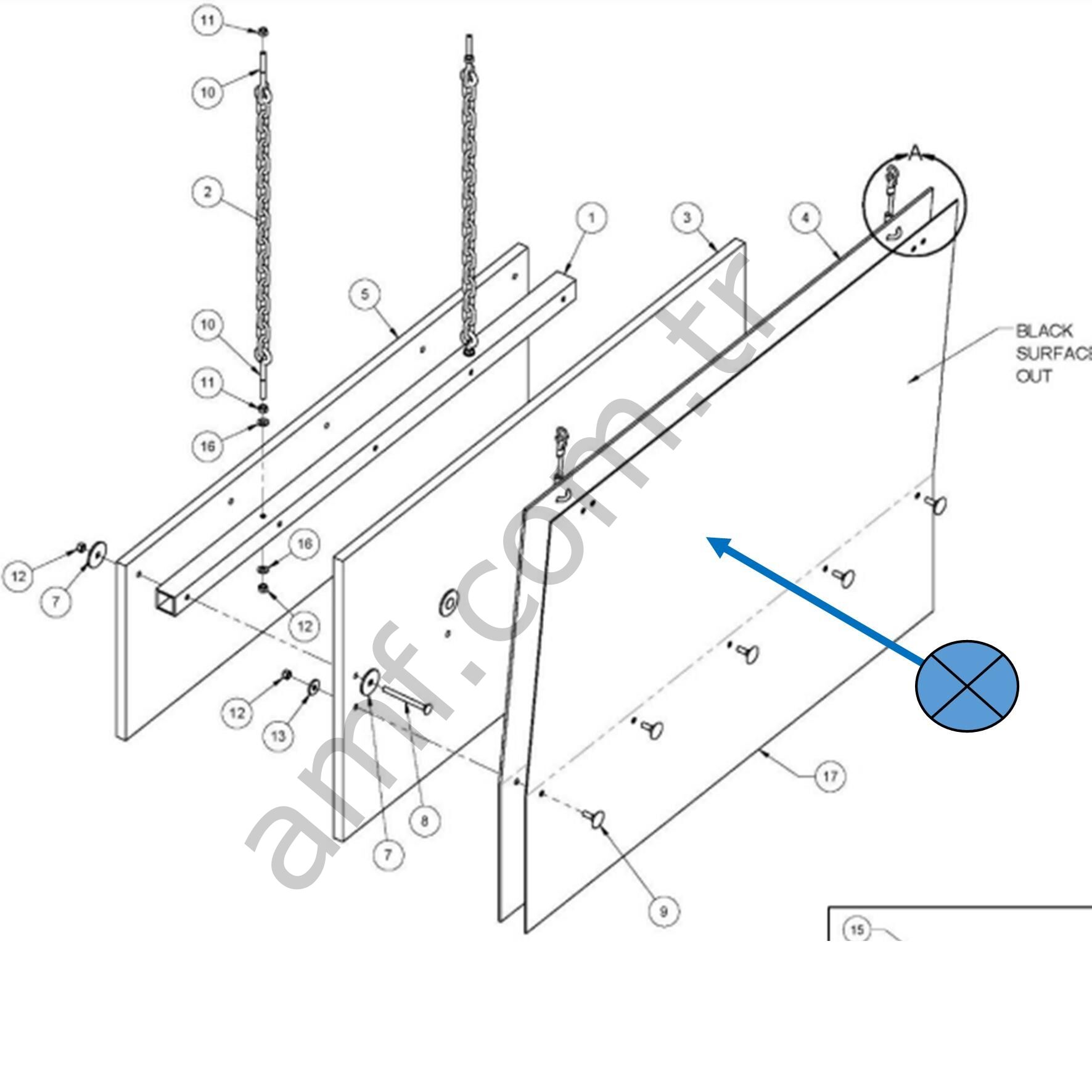 Hw66 Cushion Cover (R-0540-75)_060000020 Hw66 Top Perdesi, Kauçuk Levhası, Alternatif Kod:R-0540-75