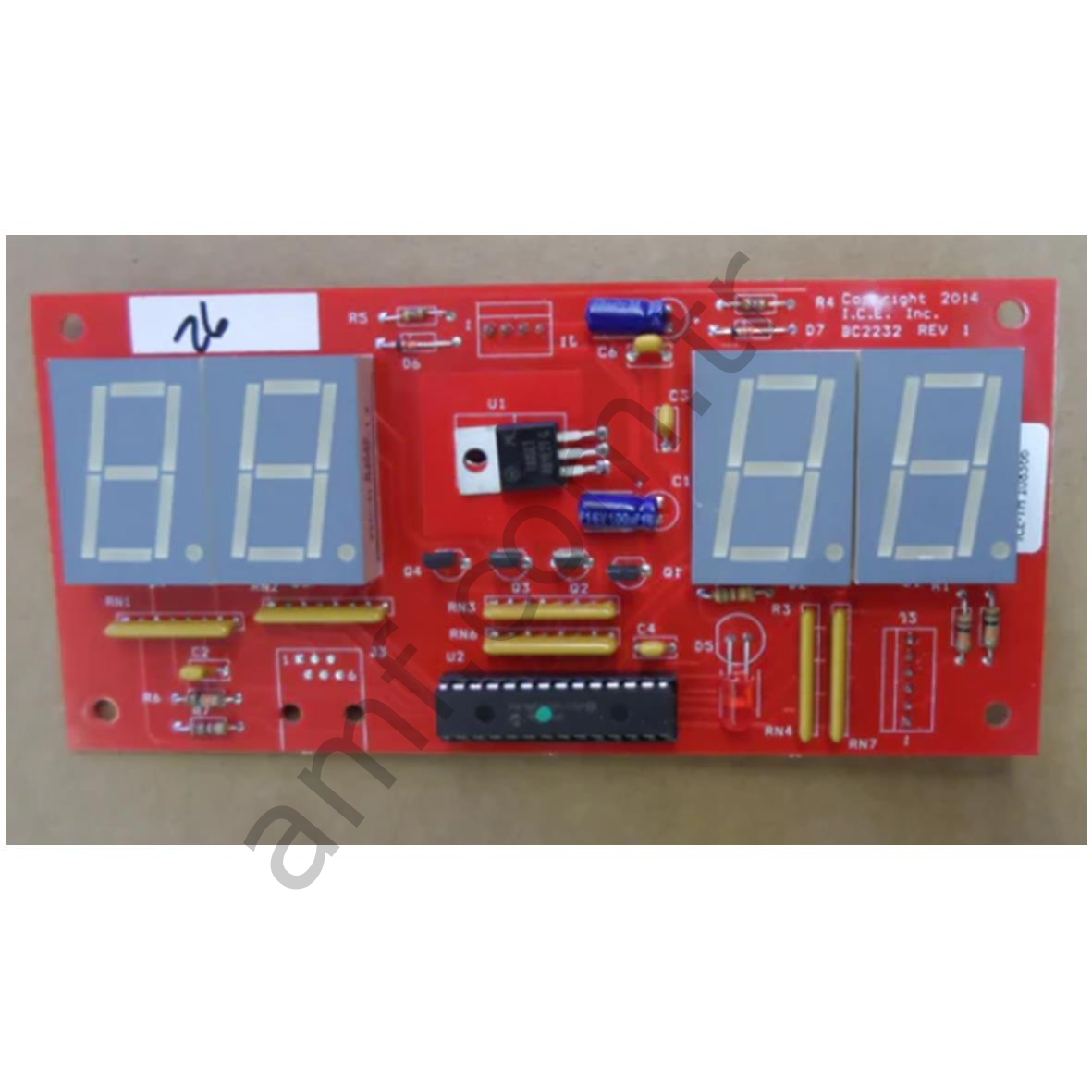 Grab N Win, Pcba Display_BC2232X Crane Ice, Gösterge ve Joystick Kartı