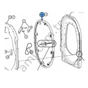 Edge Chain Drive Assembly, Odd_088001565 Edge Kazan Komple Zincir Kiti, Tek Nolu Makine