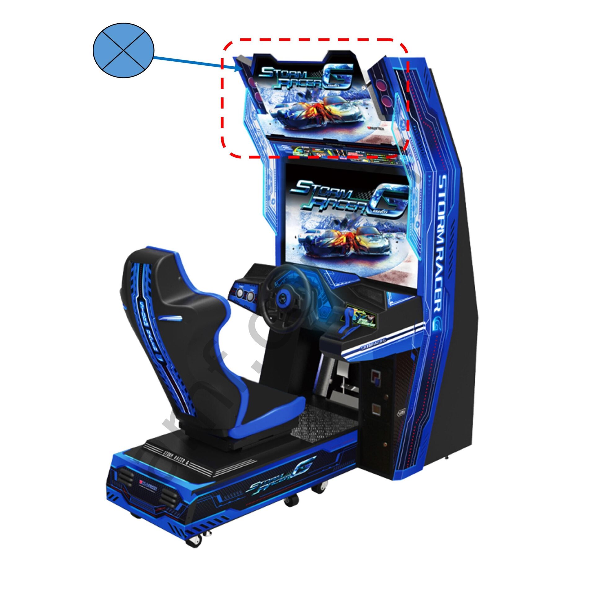 Storm Racer Std, Sign Storm Racer_Standard Üst Pano Pleksi