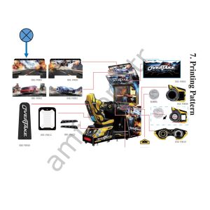 Over Take Printing Pattern_HXK-P0003 Over Take, Baskılı Üst Pano, HXK-P0003