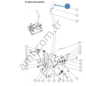 Power Truck Gear Stick Head 40mm Bl_GEARSTICKHEAD Power Truck, Vites Topuzu, Çap 4cm