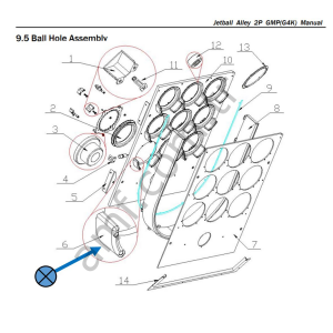 Jetball Al.Separate Plate_J139-129-000/20611904002 Jetball Alley, Seperasyon Plakası Pvc