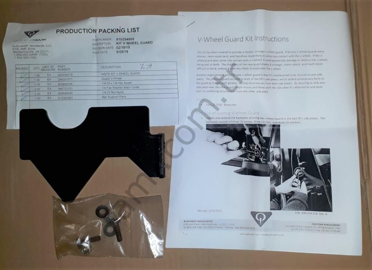 Kit V Wheel Guard_610254009 Harmony Ball Return,Tekerlek Koruma Braketi