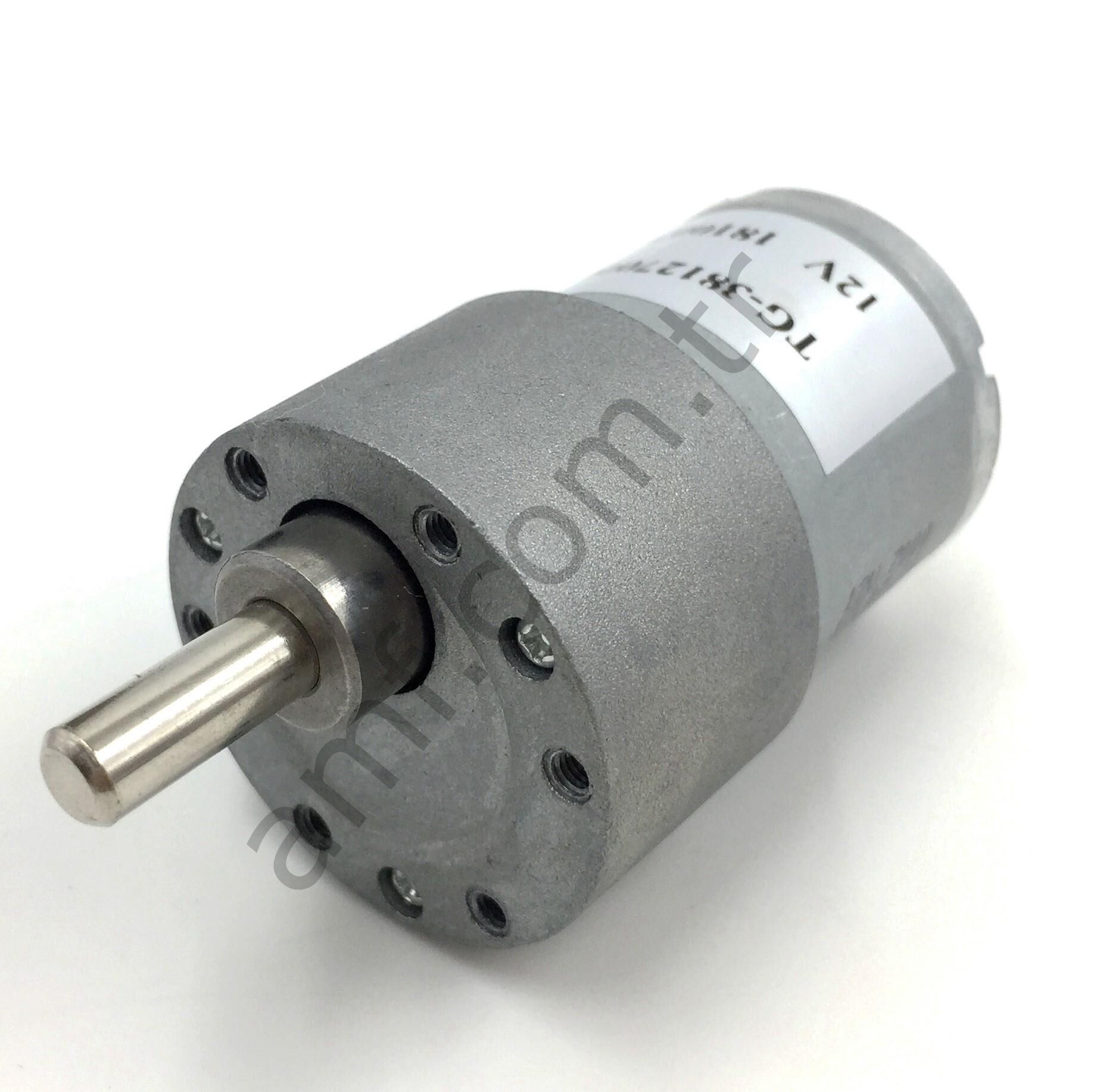 Gear&Motor 12Volt 180K_12V TG-38123400-180K Amber Bus, Redüktörlü Motor 12V Dc