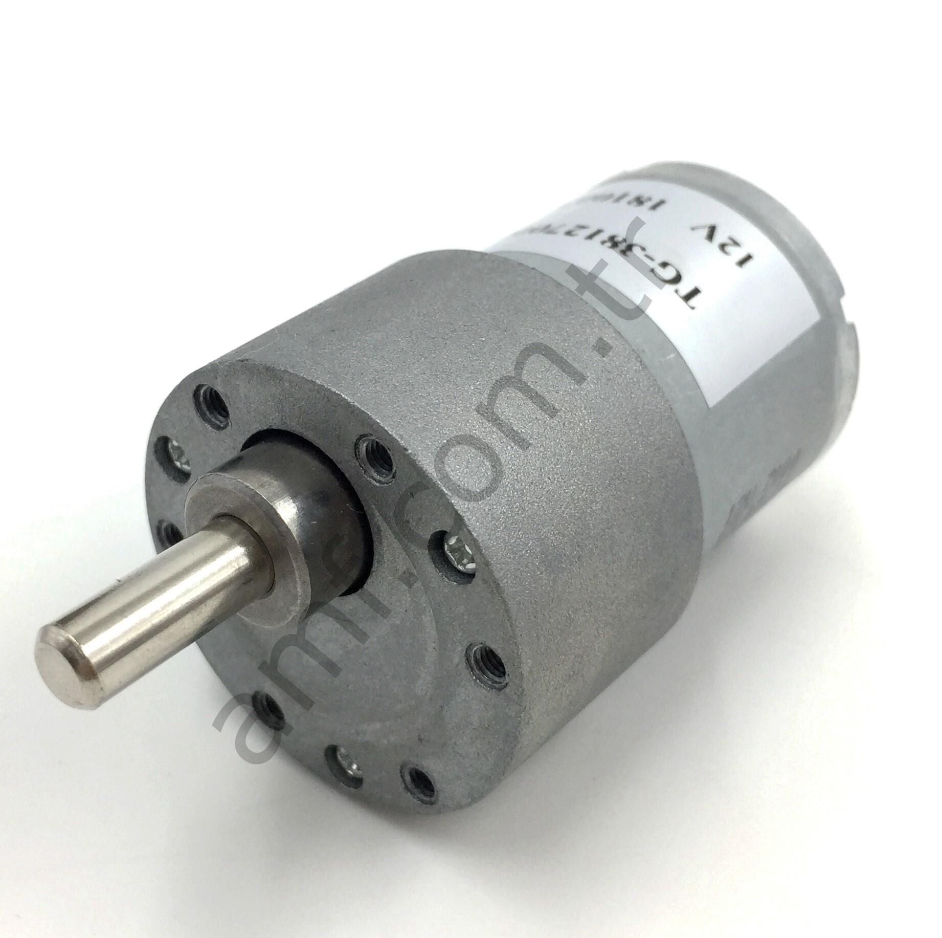 Gear&Motor 12Volt 180K_12V TG-38123400-180K Amber Bus, Redüktörlü Motor 12V Dc