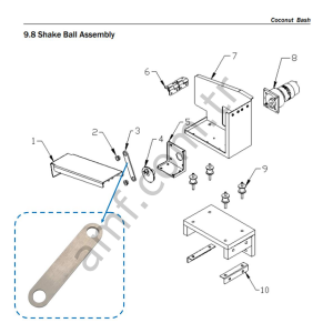 Rod_C146-217-000 Coconut Bash, Top Asansörü Kolu