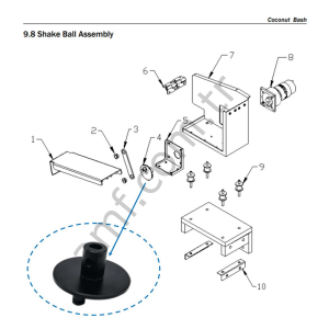 Shake Eccentric Shaft_C146-216-000 Coconut Bash, Top Asansörü Eksantrik Şaft
