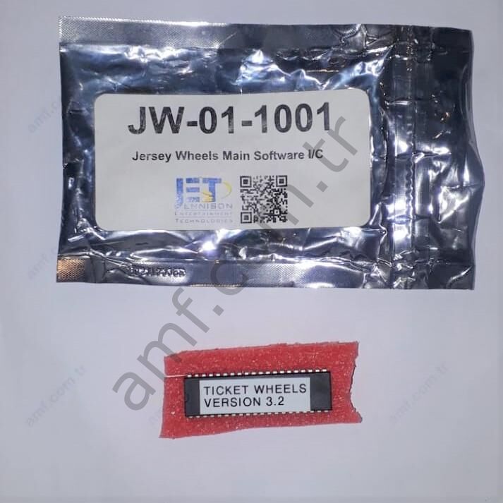 Jersey Wheels Main Software I/C_JW-01-1001 Jersey Wheels, Eprom, Ticket Wheels Version 3.2