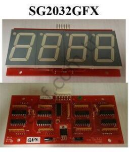 Pcba Score Display Middle GF_SG2032GFX Ice Game, 4 Dijit Display Kartı