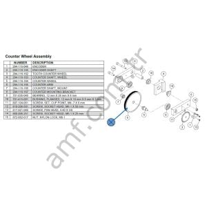 Counter Wheel_294116164 Artık Üretilmemektedir. Alternatif için : 296-116-168 kullanın.