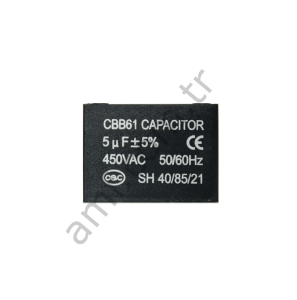 Blower Motor Capacitor_CBB61 5uf Baby Airhockey, Fan Motoru Kapasitörü