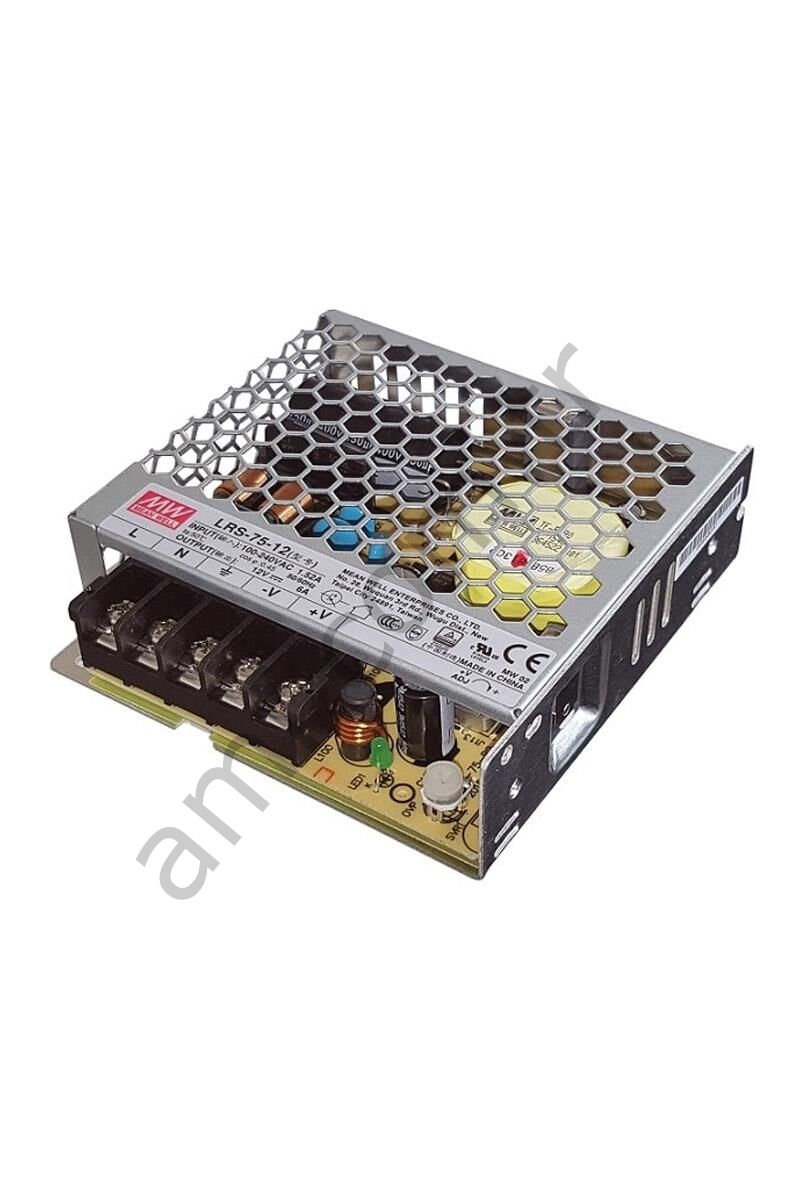 Power Supply, 12Volt 6.5Amper Elektrik Güç Kaynağı Dc 12V 6,5A LRS-75-12