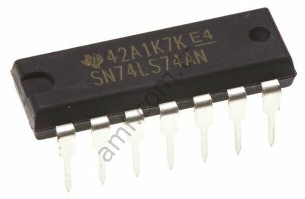 Texas Inst Rohs,IC SN74LS74AN_ E02113 Ice Game, Entegre  IC SN74LS74AN