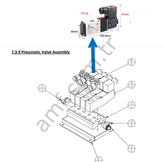 Fluid Control Valve_3V210-08-NC-F_TMW-0701H04 Apex Rebel, Hava Valfi