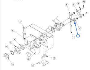 Puck Rotation Motor Link_MICS0PRO006 Polar Slide, Disk Rotasyon Motoru Bağlantı Linki