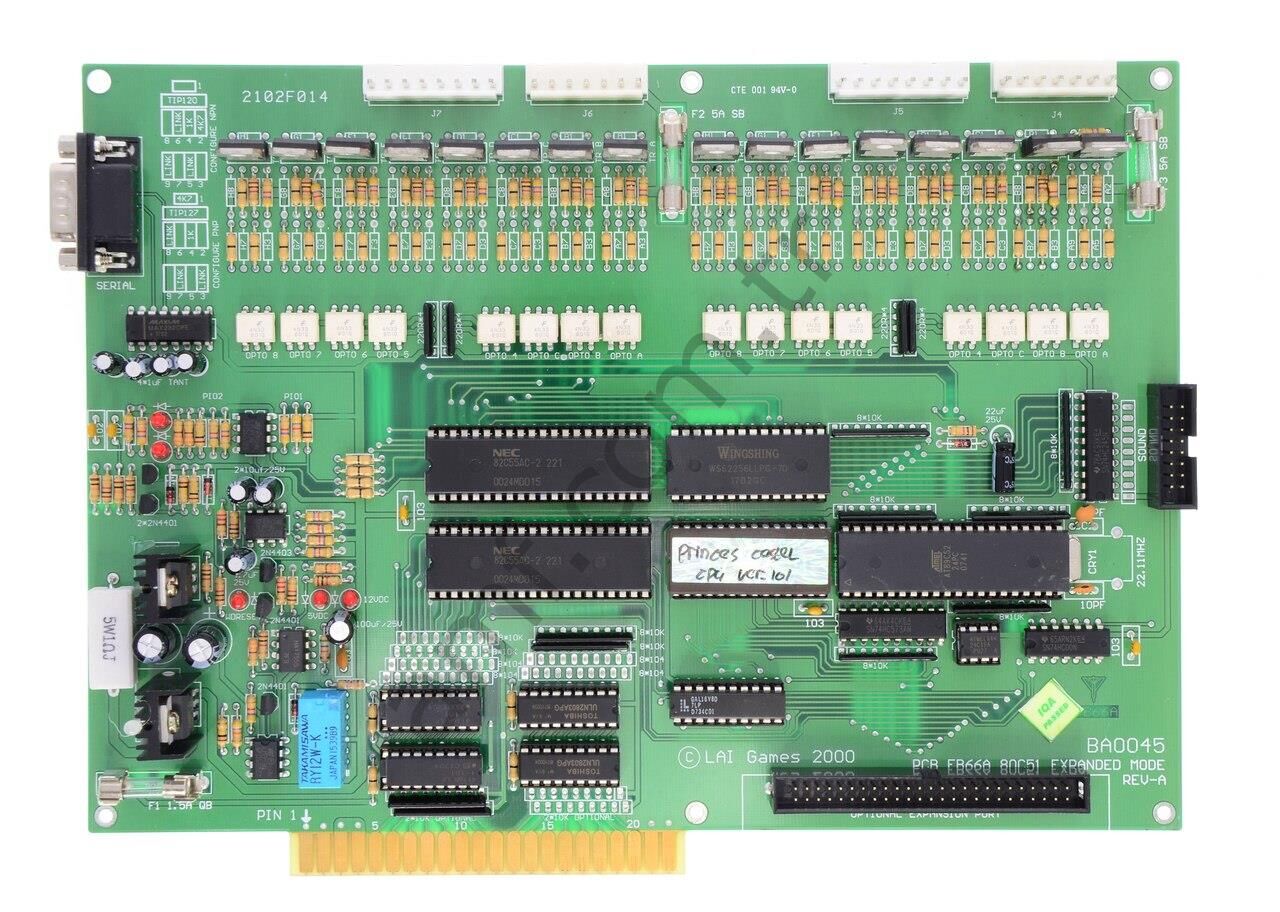 Pcb Mpu Main Controller_ BAFB66A/ LPC-083 Lai Games, Anakart, Princes Castle, Cho Cho Train, Pirates Battle