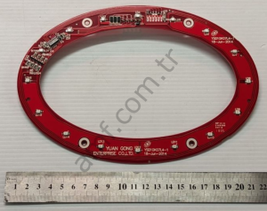 Puck Bay Ring Led Pcb_BAR-3612427 Sonic Airhockey, Disk Tutucu Alt Led Kartı