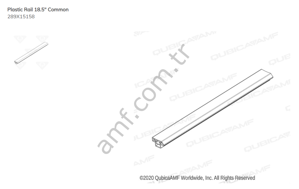Plastic Rail 18.5'' Common_289X15158 Hyper Bowling, Başlangıç Plastik Ray Kısa