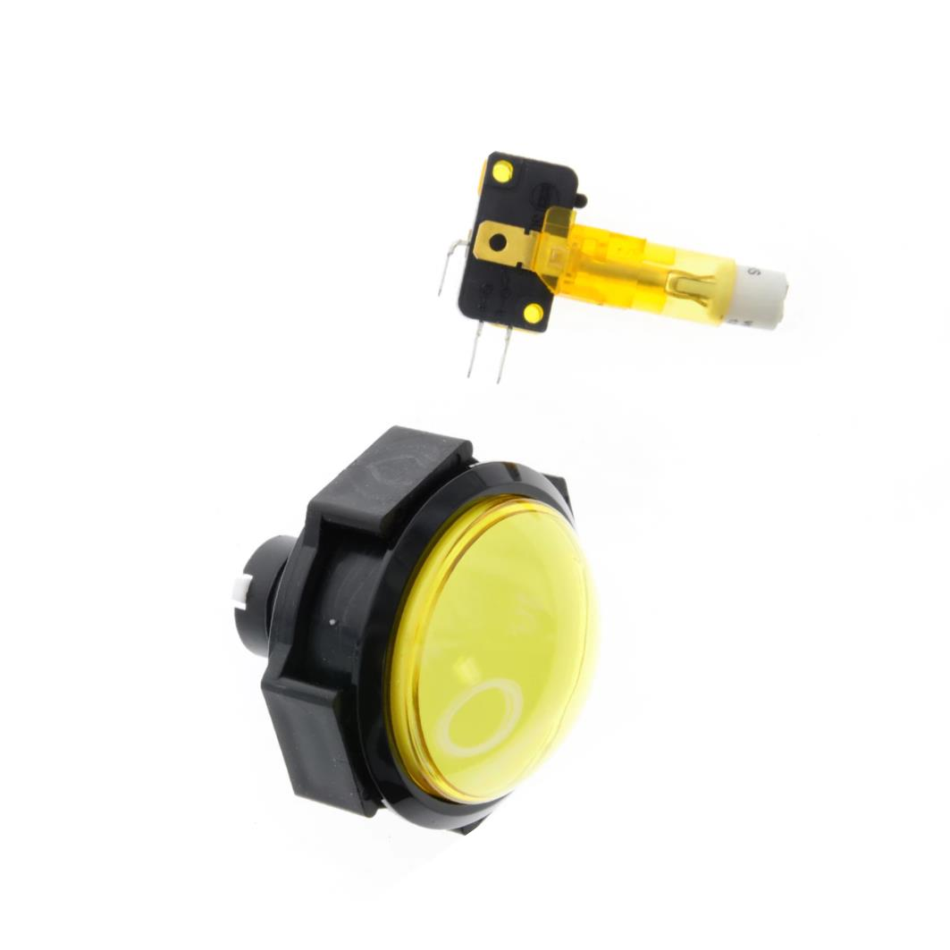 BUTTON DOME YELLOW, Dia 60mm_LEA-190/EA0571