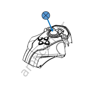 Nitro Button_1.4.AJ002-00040 Asphalt Moto Blitz, Nitro Butonu, 100mm Dome,