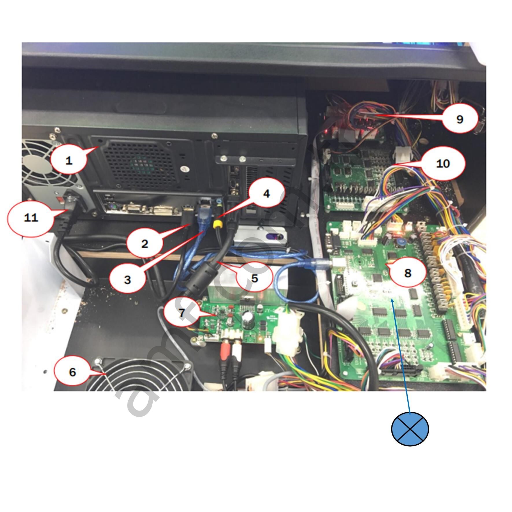 Jetball Al. M3 Mainboard_29791300001A/J140-459-000 Jetball Alley Anakart