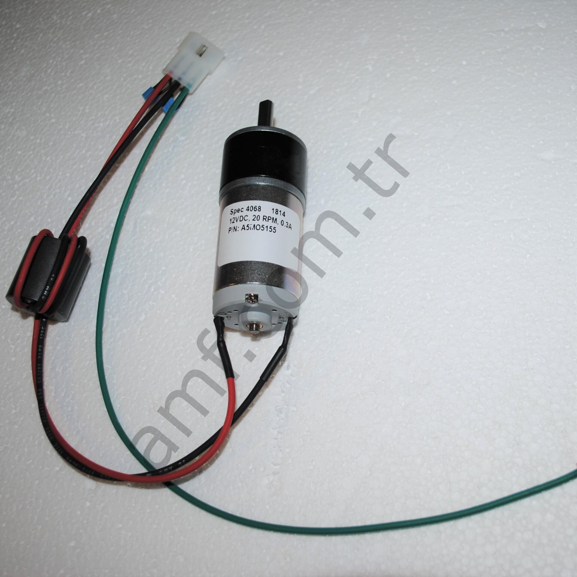 Squiggle, Mixing Motor, With Cotter Pin_AAMO6500 Squiggle, Karıştırma Motoru, Kamalı Pimli, 12Volt 20Rpm