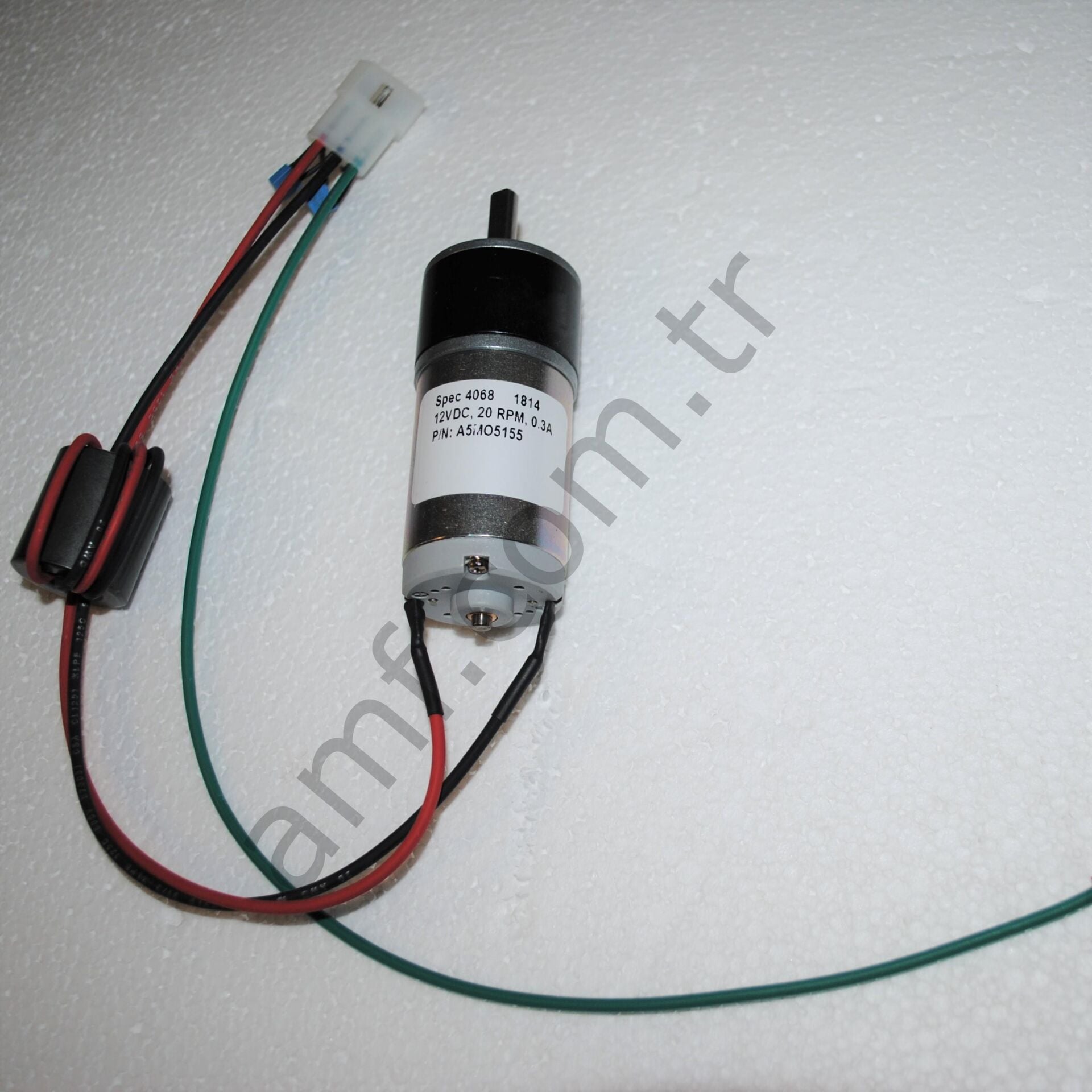 Squiggle, Mixing Motor, With Cotter Pin_AAMO6500 Squiggle, Karıştırma Motoru, Kamalı Pimli, 12Volt 20Rpm