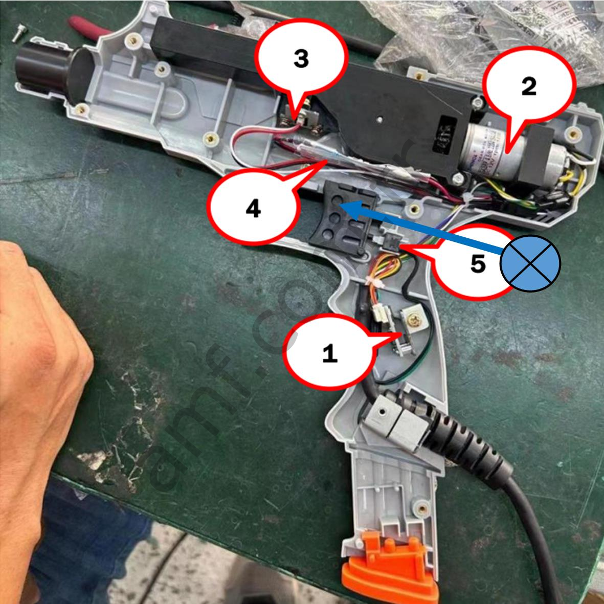 Elevator Action, Gun Trigger_E125-0719-00 Elevator Action, Silah Tetik