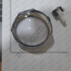 Circle Button 100mm Dome Parkour Motor Büyük Buton, Çap 100mm, Dış Bükey, Kromajlı Çerçeve