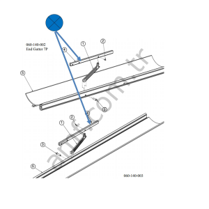 Hw66 End Bumper Rail_060140009 Hw66 Bumper Kısa Ray Parça