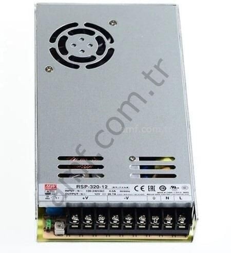 Nerf Arcade Power Supply_RSP-320-12 Nerf, Dc Güç Kaynağı, RSP-320-12 12Volt 26,7Amper +- Çıkışlı
