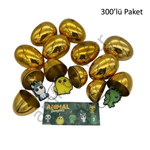 Golden Egg With Dangler (BG300) Find A Key, Hediye Yumurtası, 50mm, 300 lü Paket