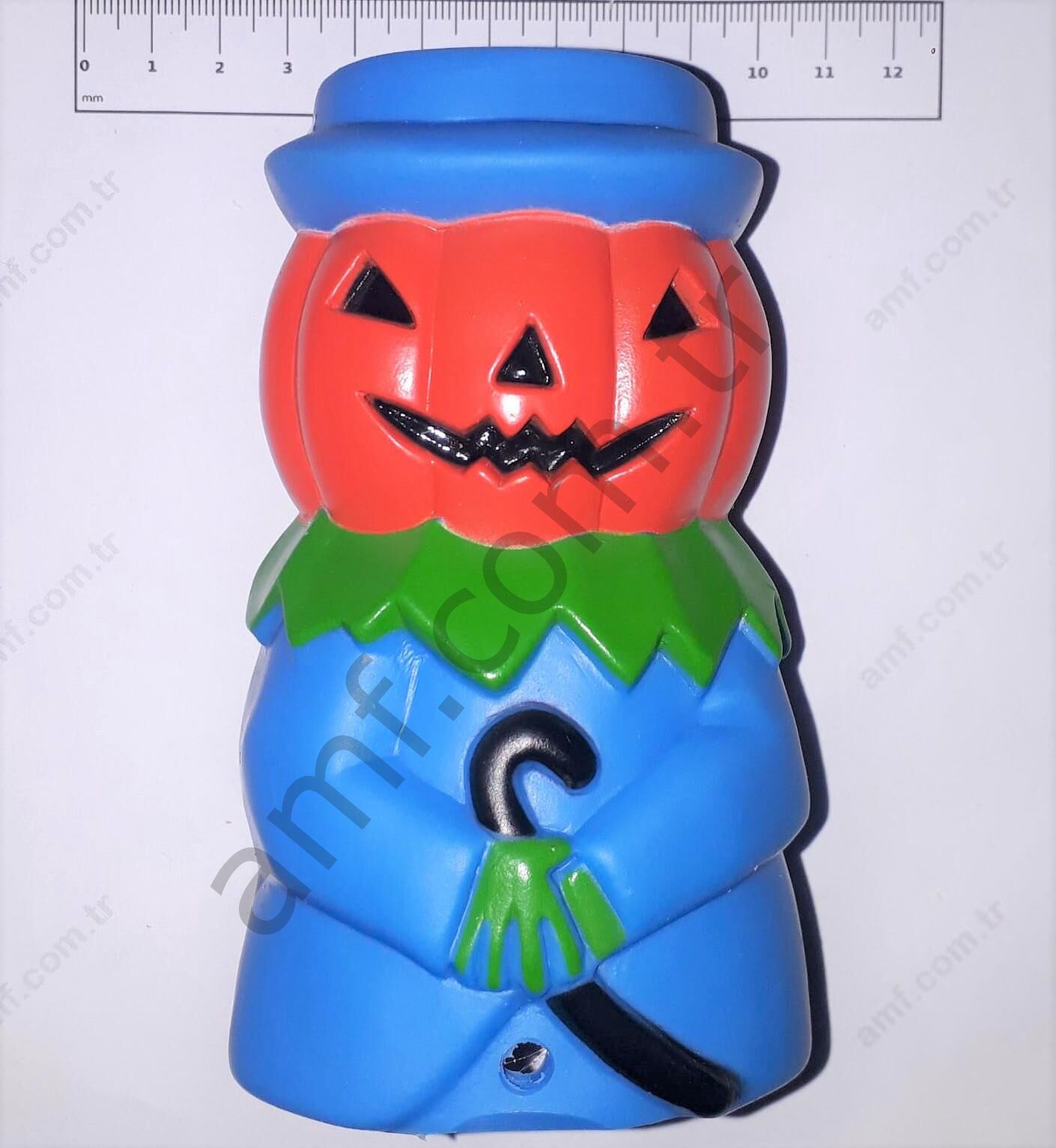 Feiloli Fright Night,Pumpkin Head__A04DD000001A Fright Night, Mavi & Turuncu & Yeşil Mavi Kafa