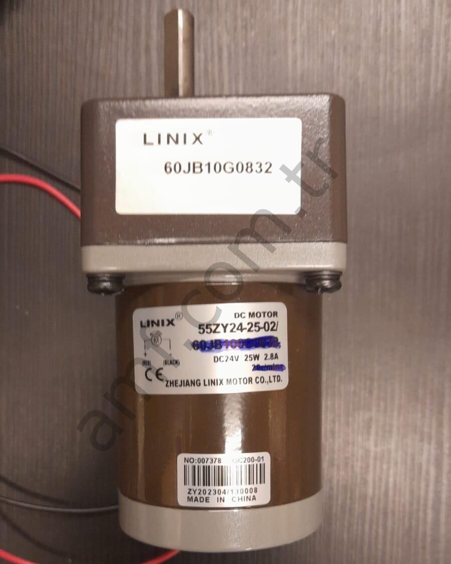 Linix Redüktörlü Motor_60JB10G0832&55ZY24925-02 Gear&Motor Dc, Linix 60JB10G0832&55ZY24925-02